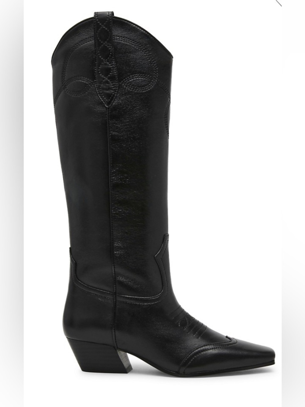 STEVE MADDEN Dollie Leather Tall Western Boots. NWT